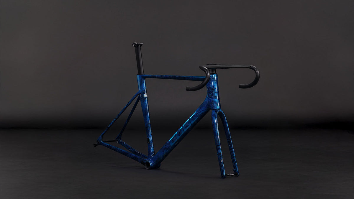 Cube Litening AIR C:68X Frameset liquidbluegrid'n'chrome